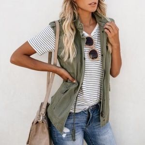 Vici Collection Militaire Pocketed Cargo Vest